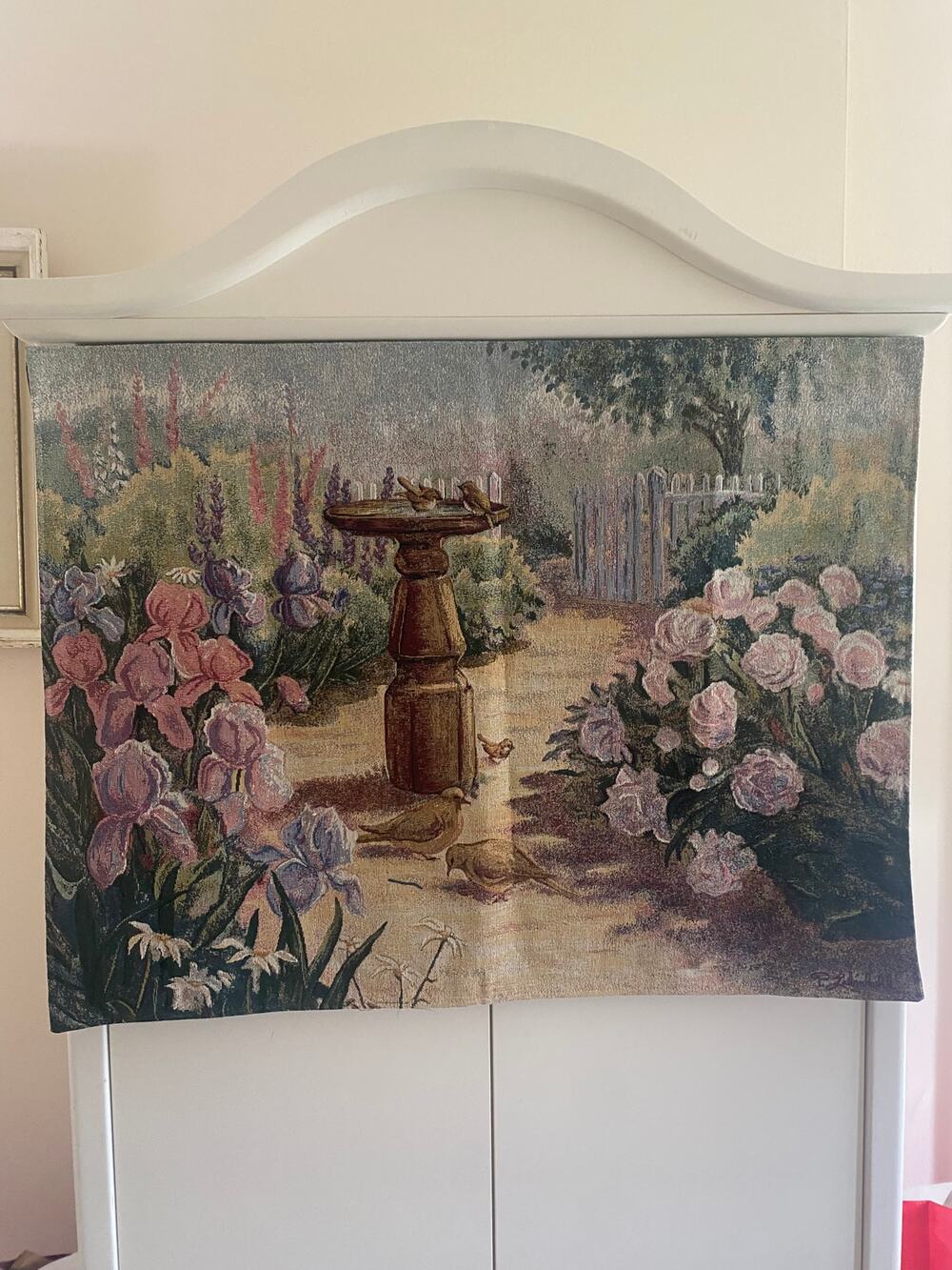 Vintage Tapestry  Peaceful garden